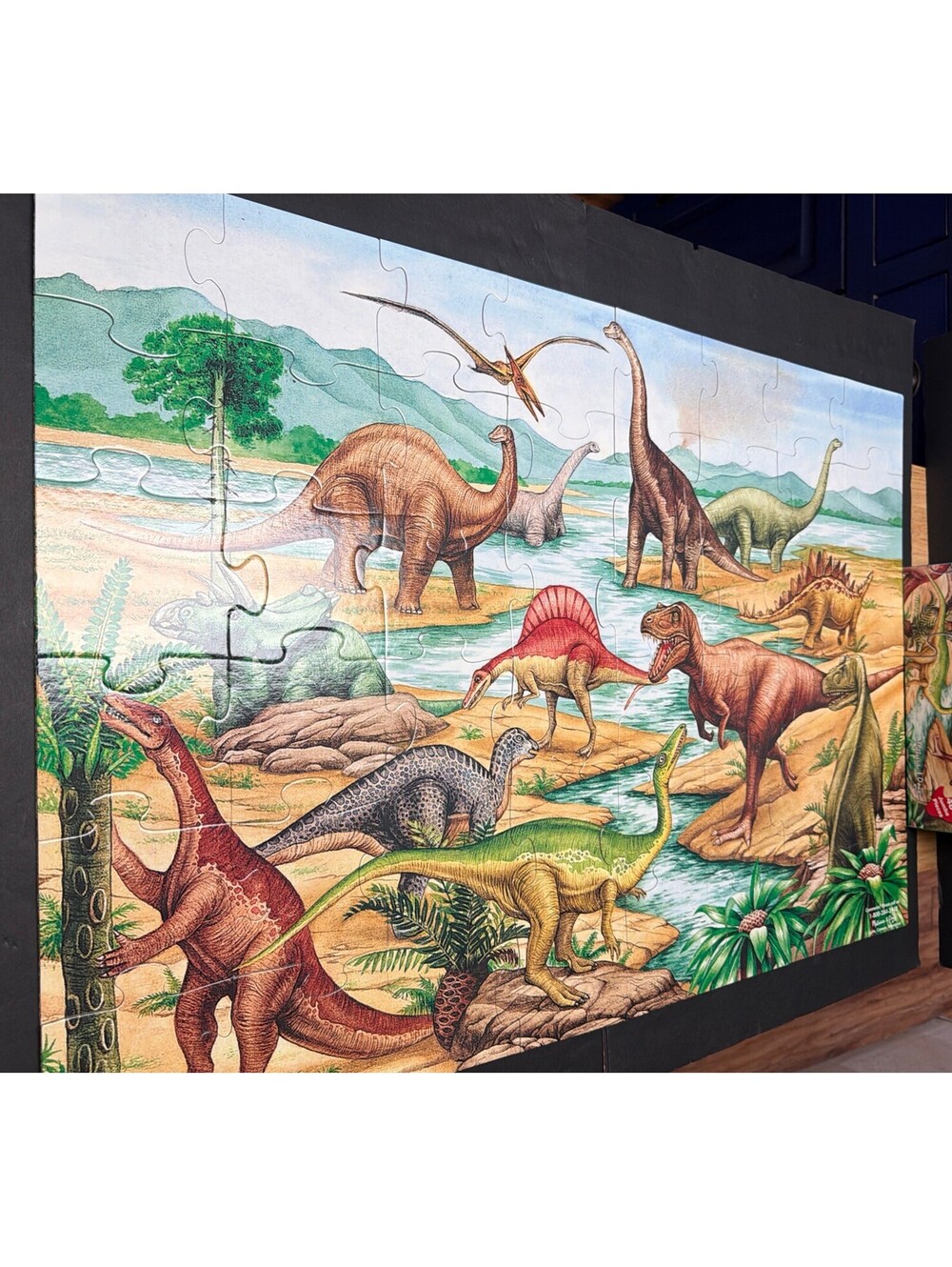 DINOSAURS Children's Floor Puzzle 48 Jumbo Pieces Complete Fun! Melissa & Doug
